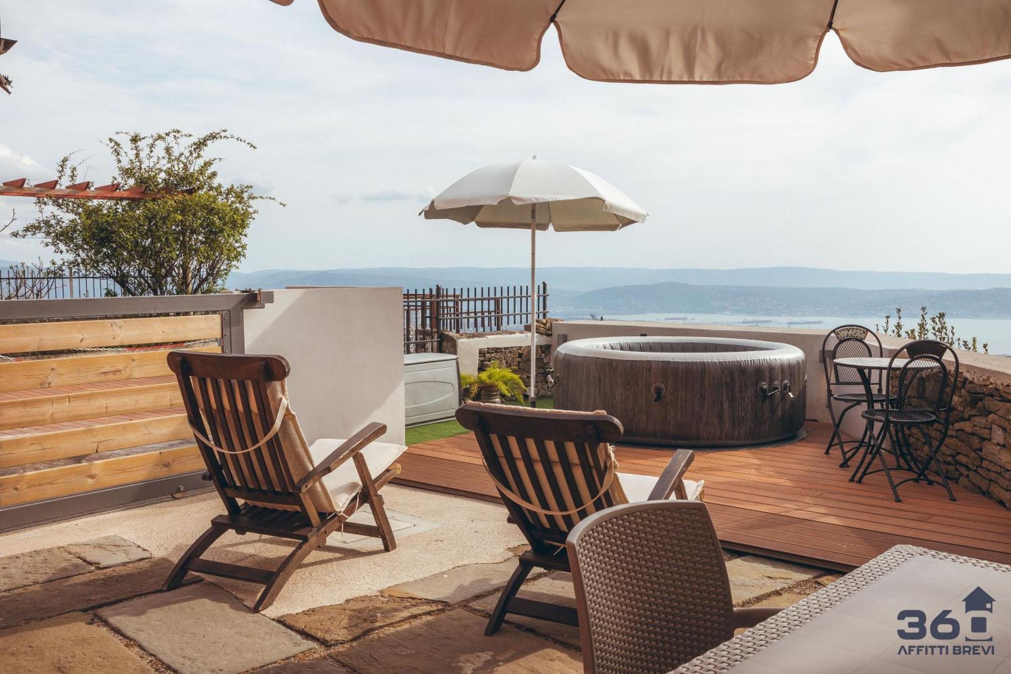 Trieste 10Min Dal Centro Villa Privata Con Jacuzzi Екстер'єр фото